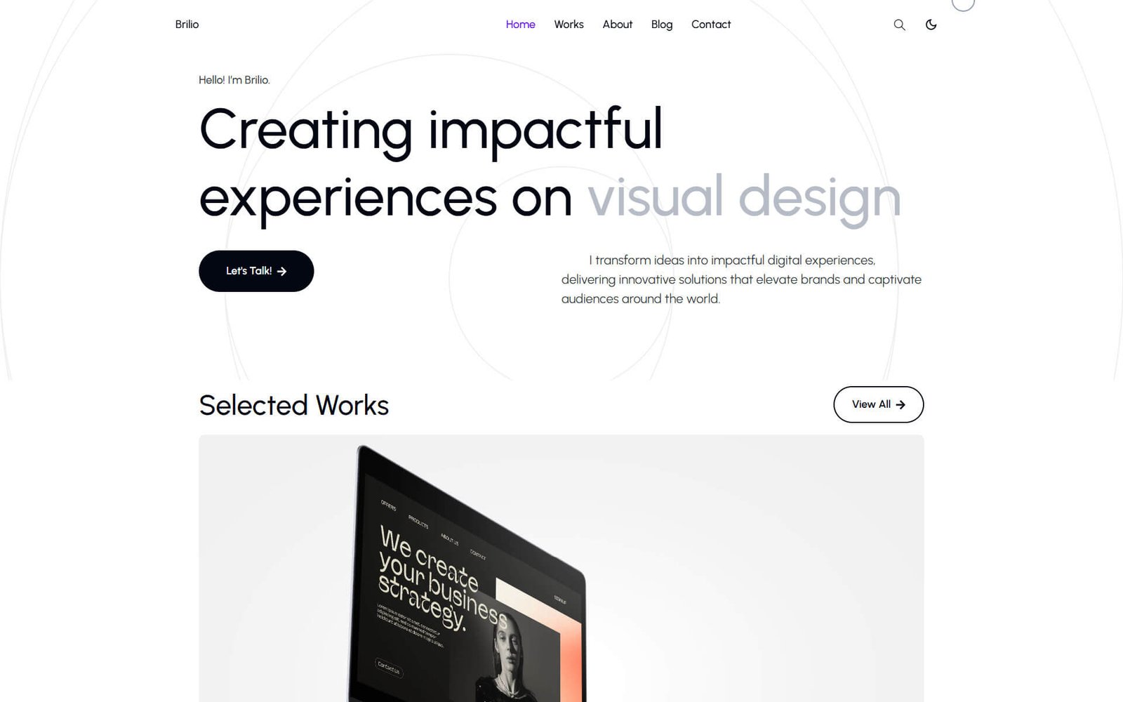 Personal Portfolio Resume Theme