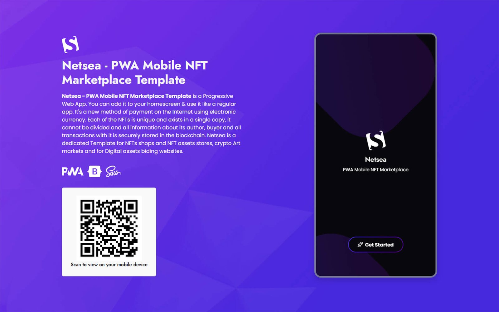 PWA Mobile NFT Marketplace