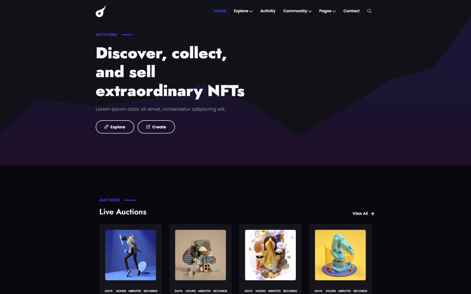 NFT & Crypto WordPress Theme