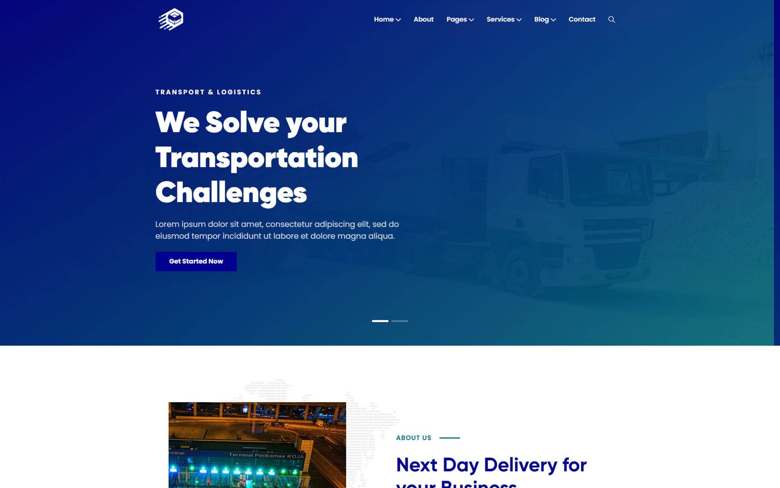 Transportation & Logistics WordPress Theme